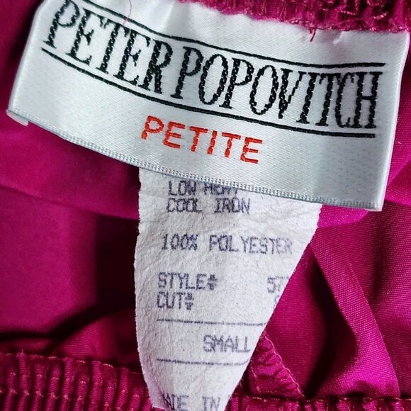 Peter Popovitch Outfit Set Womens Sz SP Small Petite Purple Blue Yellow Vintage - Picture 7 of 10